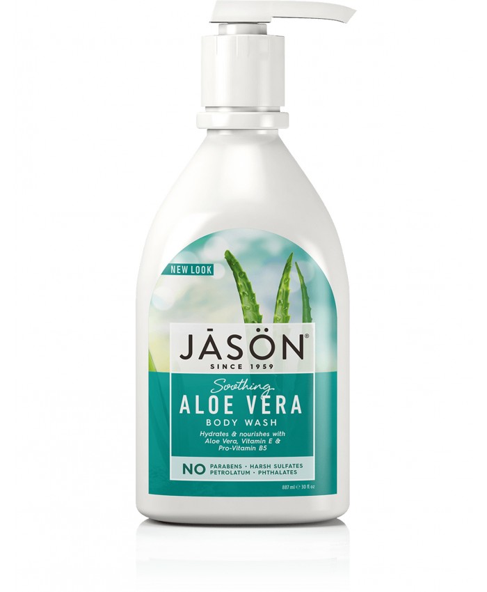 Jason Αφρόλουτρο με βιολογική καταπραϋντική Αλόη Βέρα 900ml