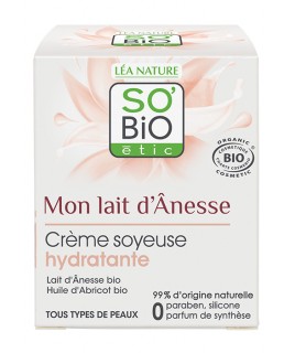 So Bio 24h Ενυδατική κρέμα με Γάλα Γαϊδούρας/Κάθε τύπος δέρματος 50ml