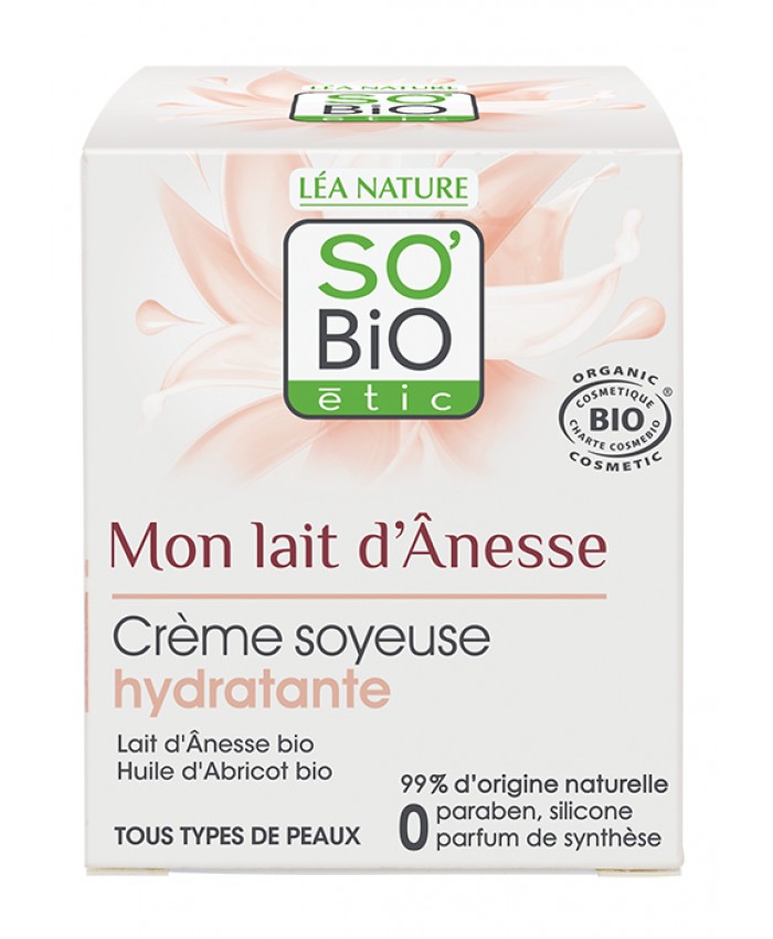 So Bio 24h Ενυδατική κρέμα με Γάλα Γαϊδούρας/Κάθε τύπος δέρματος 50ml