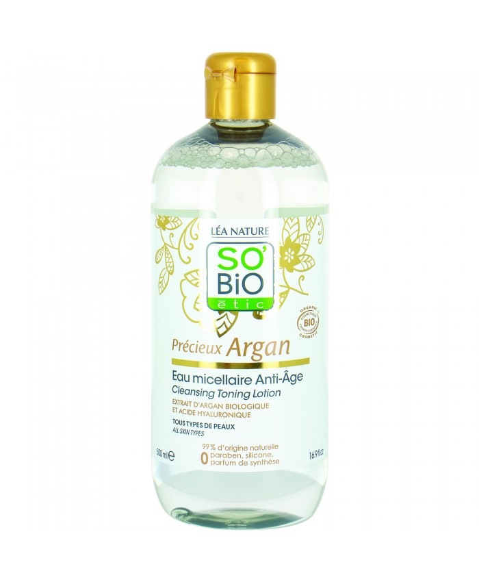 So Bio Eau Micellaire με Argan και Υαλουρονικό όξυ/προσώπου/ματιών 500ml
