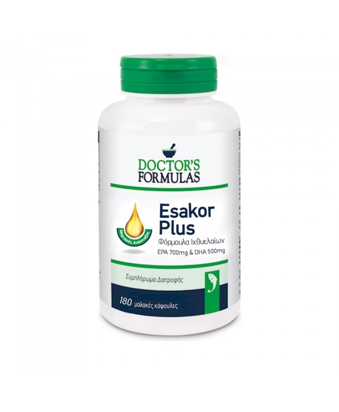 Doctor's Formulas Esakor Plus EPA 700mg - DHA 500mg 180 μαλακές κάψουλες