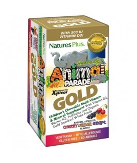 Nature's Plus Animal Parade Gold Cherry, Orange & Grape 60 Μασώμενες Ταμπλέτες