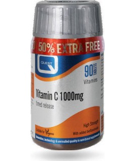 Quest Nutrition Vitamin C Timed Release 1000mg (+50%) 90 ταμπλέτες Quest