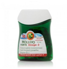 Moller's Μουρουνέλαιο Forte Omega-3, 60 Κάψουλες Συμπληρωματα