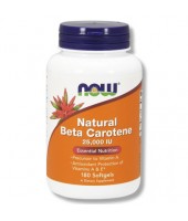 NATURAL BETA CAROTENE 25.000IU 90sgels Now Foods