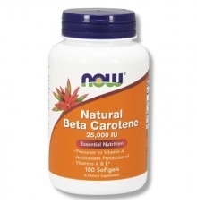 NATURAL BETA CAROTENE 25.000IU 90sgels Now Foods