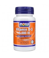 Now Foods Vitamin D3 5000iu 120 μαλακές κάψουλες Now Foods