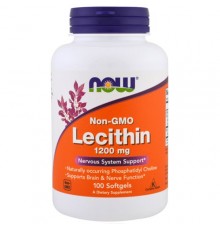 LECITHIN (NON-GMO) 1200mg 100sgels Now Foods