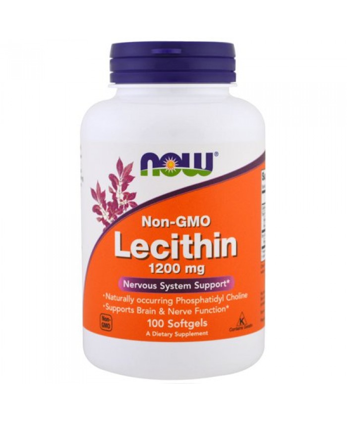LECITHIN (NON-GMO) 1200mg 100sgels Now Foods