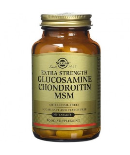 Solgar Extra Strength Glucosamine Chondroitin MSM 60 ταμπλέτες Solgar