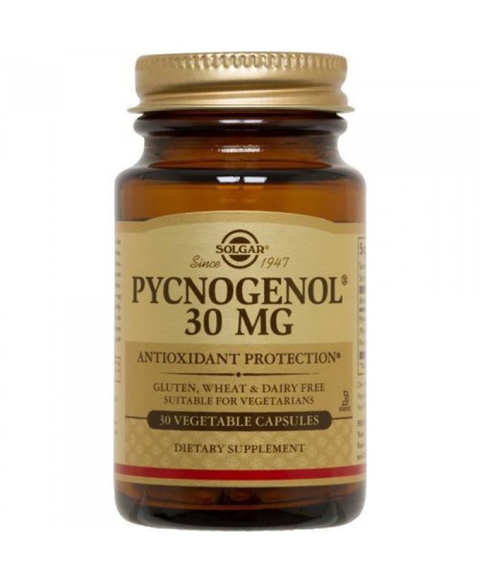 Solgar Pycnogenol 30mg 30 φυτικές κάψουλες Solgar