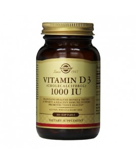 Solgar Vitamin D3 1000iu 90 ταμπλέτες Solgar