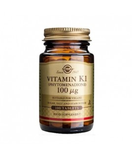 Solgar Vitamin K1 100mg 100 ταμπλέτες Solgar