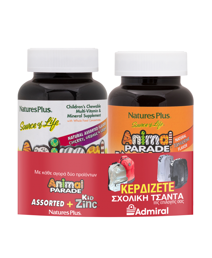 Nature's Plus Animal Parade KidZinc 90 ζελεδάκια + Multi-Vitamin & Mineral 90 ζελεδάκια