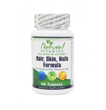 Natural Vitamins Hair Nail & Skin Complex 60 tabs
