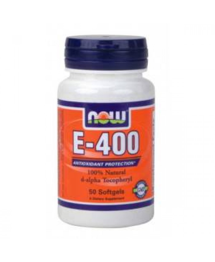 E-400IU Mixed Tocopherols / Unesterified 50sgels Now Foods