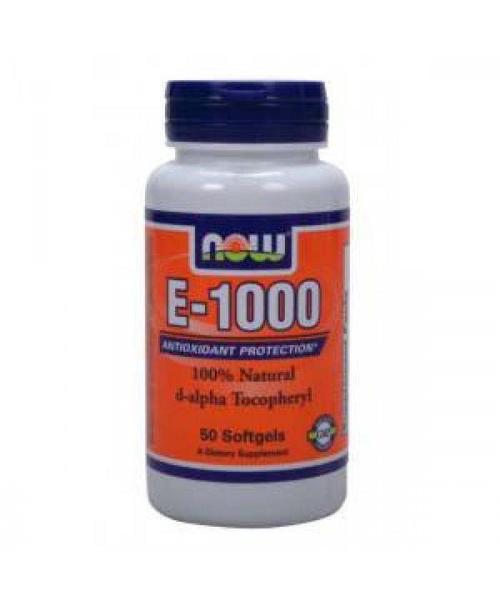 Now Foods Natural E-1000 with Mixed Tocopherols 1000iu 50 μαλακές κάψουλες Now Foods