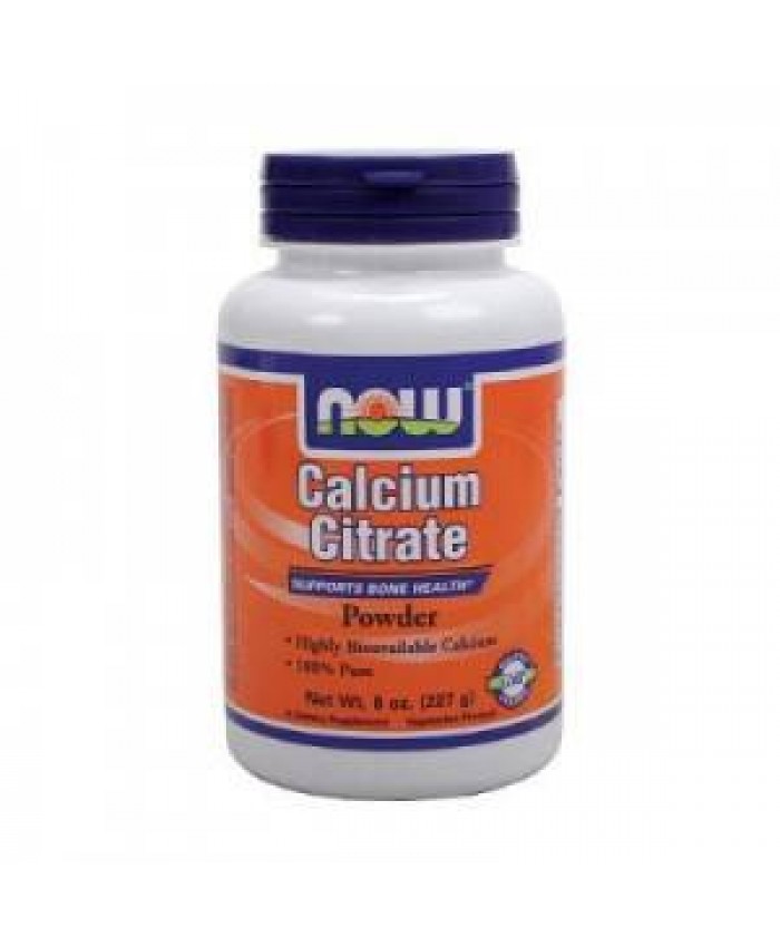 CALCIUM CITRATE 100% Pure Powder 226.7gr Now Foods