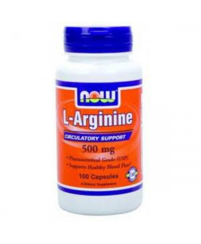 Now Foods L-Arginine 500mg 100 κάψουλες Now Foods