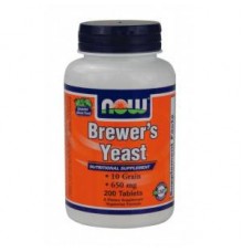BREWERS YEAST 650mg 200tabs Now Foods