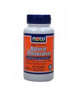 Now Foods Resveratrol Natural 60 φυτικές κάψουλες Now Foods