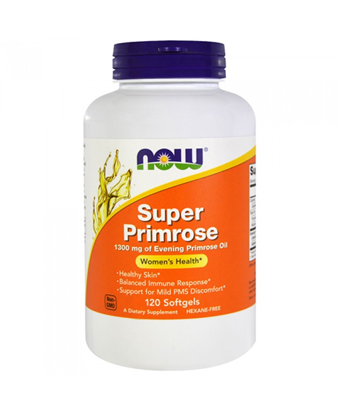 SUPER PRIMROSE 1300mg 60sgels Now Foods