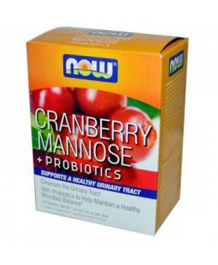 Now Foods Cranberry, Mannose, Probiotics 24 τμχ Now Foods