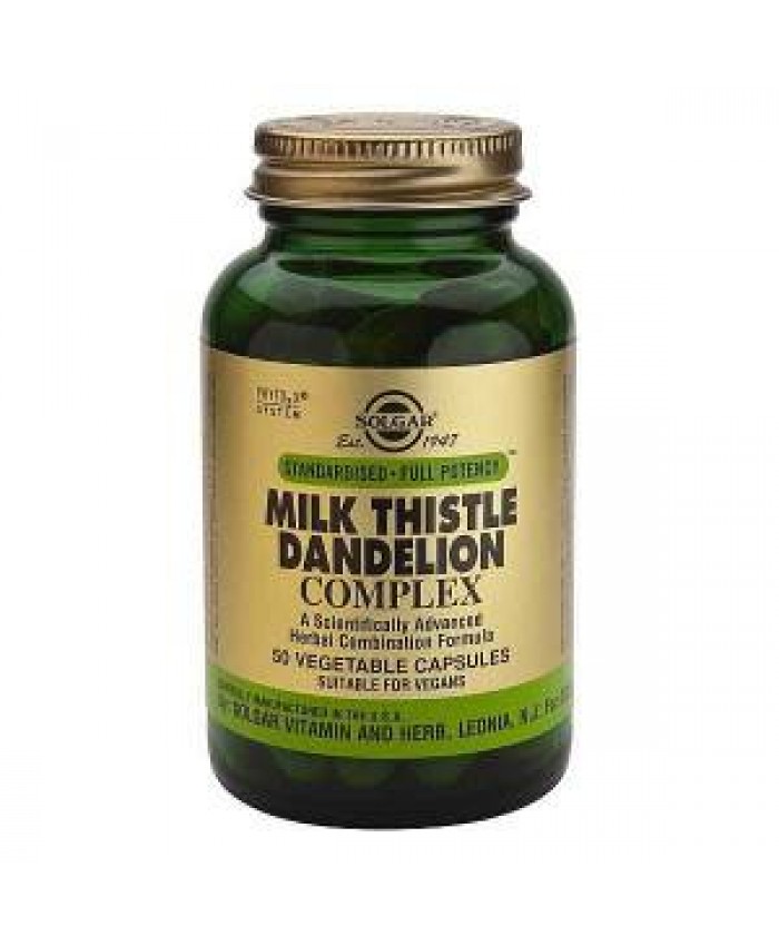 Solgar Milk Thistle Dandelion Complex 50 φυτικές κάψουλες Solgar