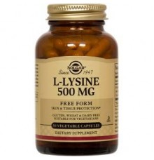 Solgar L-Lysine 500mg 50 φυτικές κάψουλες Solgar