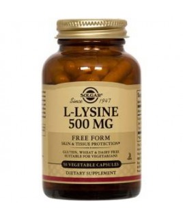 Solgar L-Lysine 500mg 50 φυτικές κάψουλες Solgar