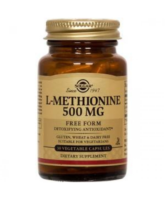 Solgar L-Methionine 500mg 30 φυτικές κάψουλες