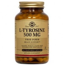 Solgar L-Tyrosine 500mg 50 φυτικές κάψουλες Solgar