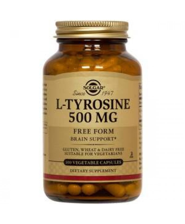 Solgar L-Tyrosine 500mg 50 φυτικές κάψουλες Solgar