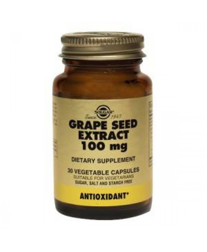 Solgar Grape Seed Extract 100mg 30 φυτικές κάψουλες