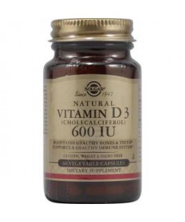 Solgar Vitamin D3 600iu 60 φυτικές κάψουλες