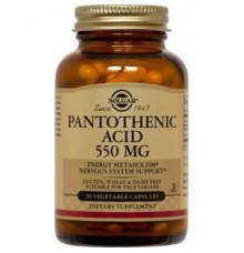Solgar Pantothenic Acid 550mg 50 φυτικές κάψουλες Solgar