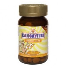 Solgar Kangavites Vitamin C 100mg 90μασώμενες ταμπλέτες Πορτοκάλι Solgar