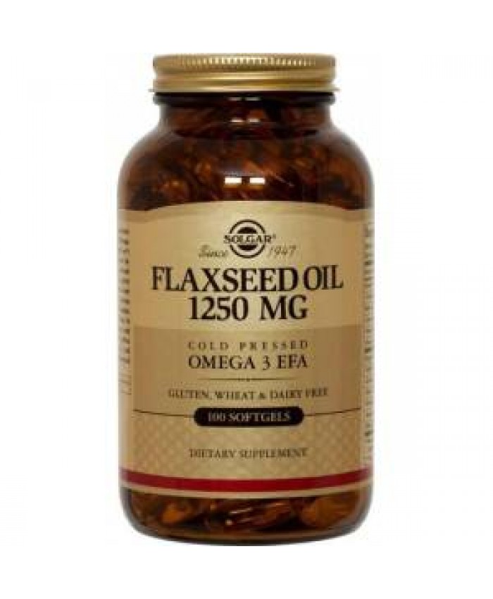 Solgar Flaxseed Oil 1250mg 100 μαλακές κάψουλες Solgar