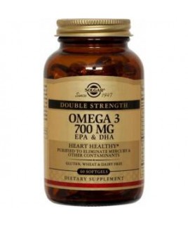 Solgar Omega 3 Double Strength 700mg 30 μαλακές κάψουλες Συμπληρωματα