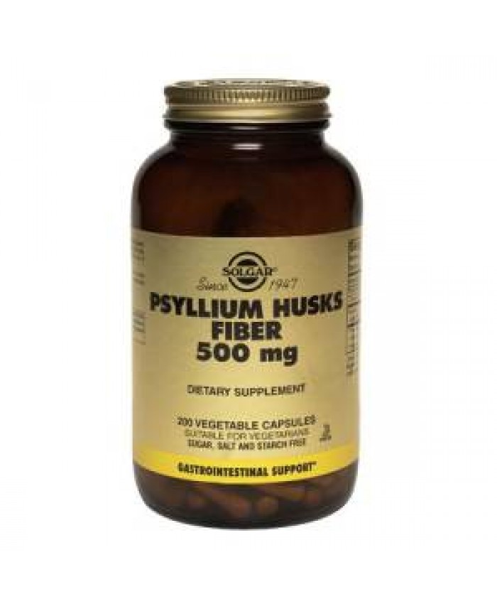 Solgar Psyllium Husks Fibre Caps 500mg 200 φυτικές κάψουλες Solgar