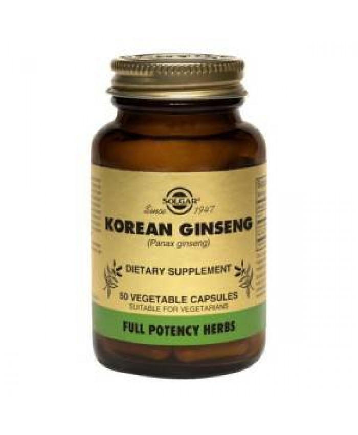 Solgar Ginseng Korean 520mg 50 φυτικές κάψουλες Solgar