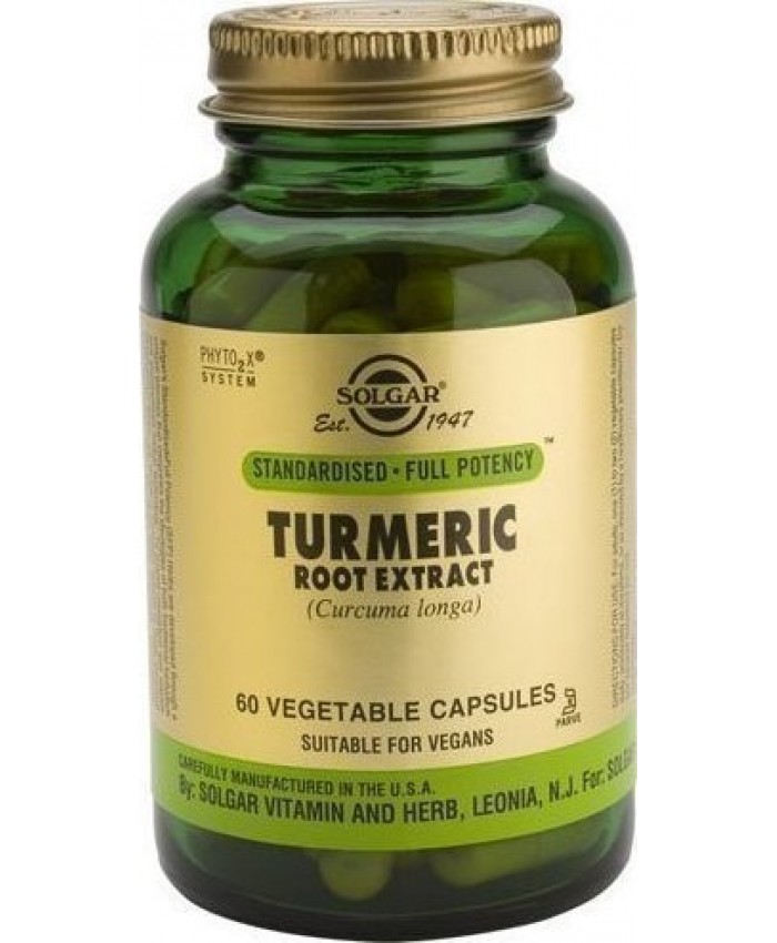 Solgar Standardised Turmeric Root Extract 60 φυτικές κάψουλες Solgar