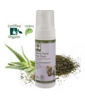 Bioselect Φυσικός Αφρός Καθαρισμού Προσώπου με Dictamelia, Πράσινο Τσάι & Αλόη 150ml