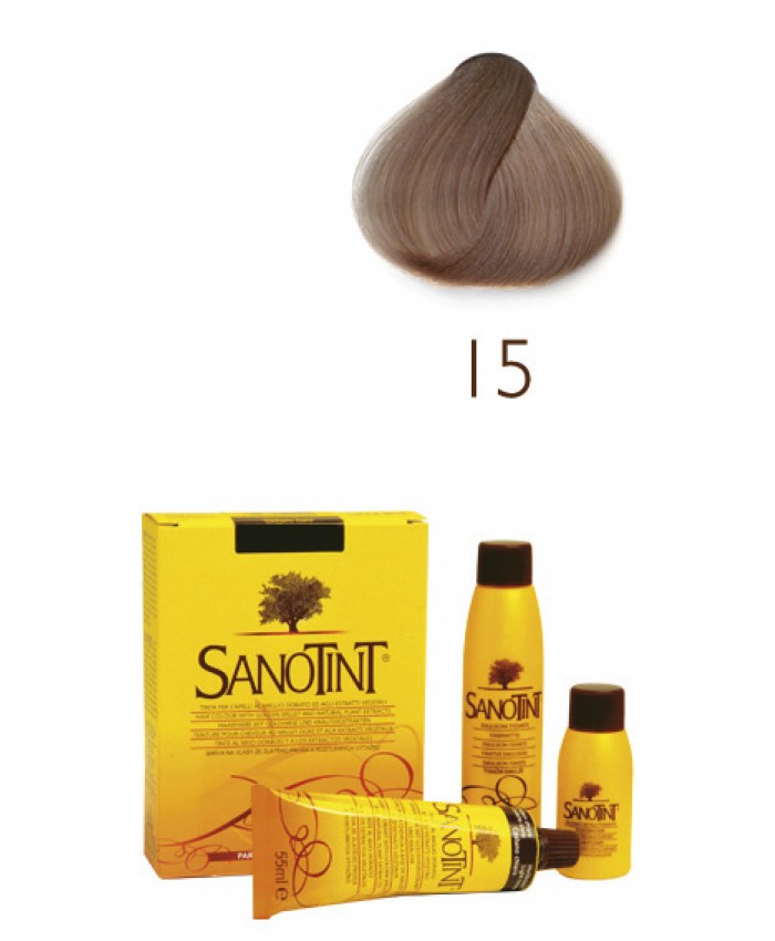 SANOTINT CLASSIC BLOND CENDRE 15 (125ml)ΥΠΟΑΛΛΕΡΓΙΚΗ-ΦΥΤΙΚΗ ΒΑΦΗ ΜΑΛΛΙΩΝ Ξανθό σαντρέ, Sanotint