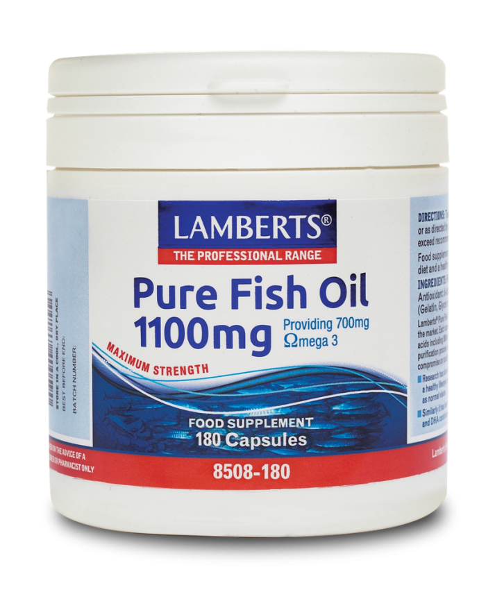 Lamberts Pure Fish Oil 1100mg 180 capsules