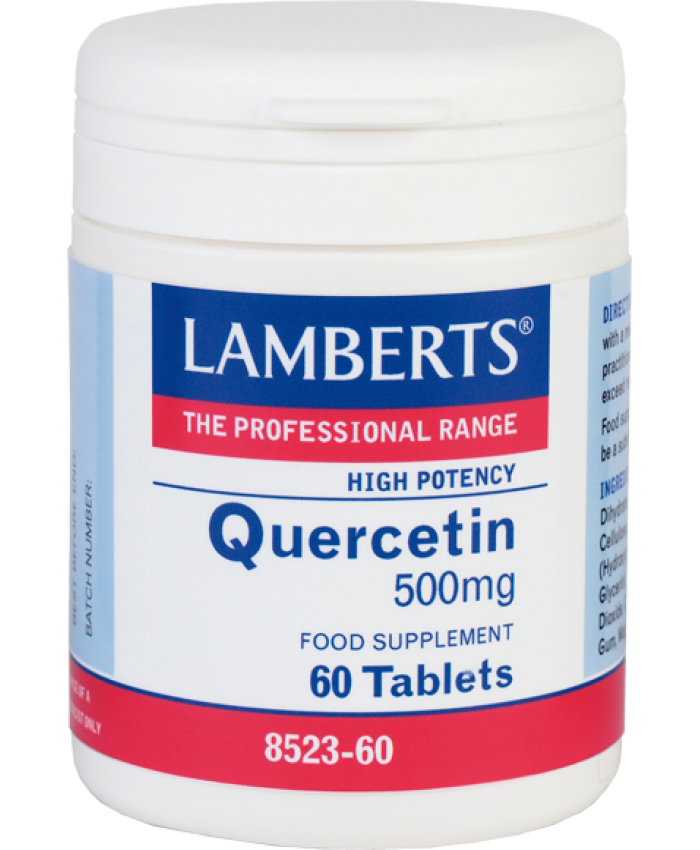 Lamberts quercetin 500mg 60tabs (αντιοξειδωτικό, καρδιαγγειακό)