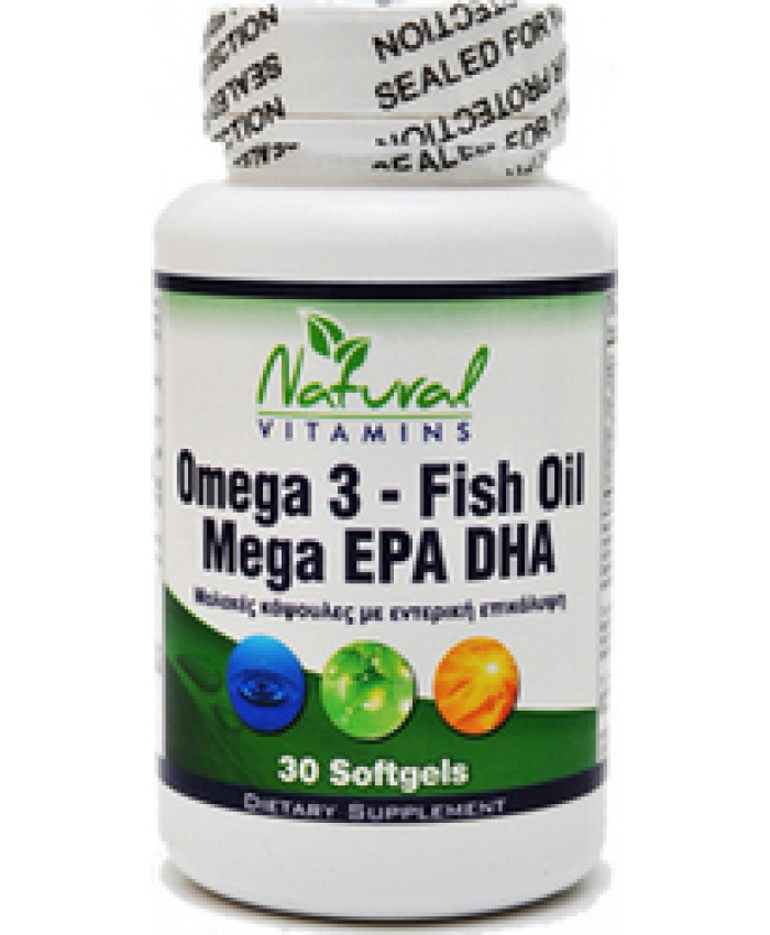 Natural Vitamins Omega 3 1000mg 30sgels