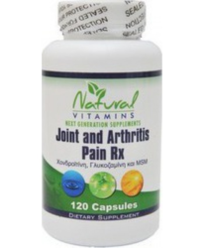 Natural Vitamins Joint Arthritis Pain Rx 120tabs