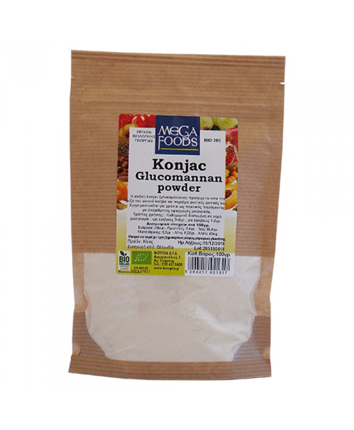 Megafood Konjac Glucomannan Powder 100g  (Γλυκομαννάνη) Υπερτροφες