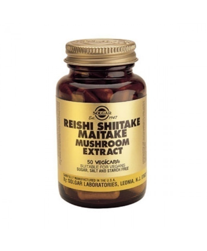 Solgar Reishi Mushroom Extract Vegetarian 50 φυτικές κάψουλες Solgar